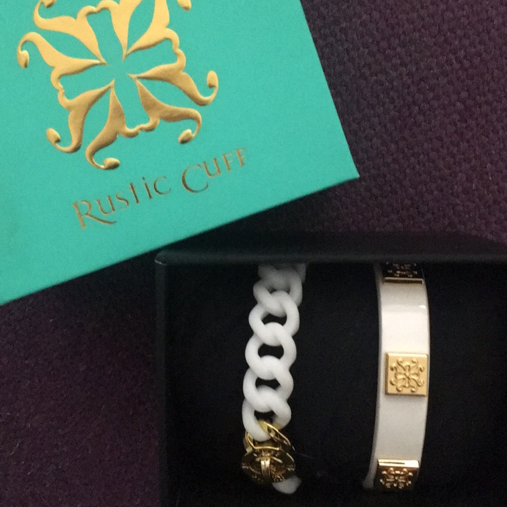 Set Of Two Rustic Cuff Bracelets - image 1